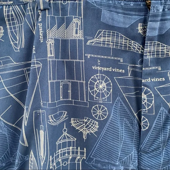 Vineyard Vines Cap Cod Blueprint Breaker Shorts - Picture 8 of 8